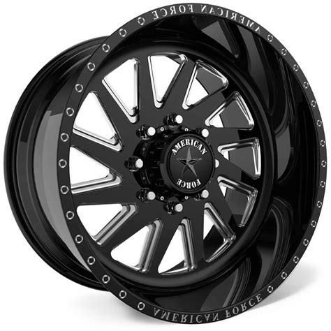 Trax SS8 Series polished wheels are forged from aluminum, with a. . 22x12 american force